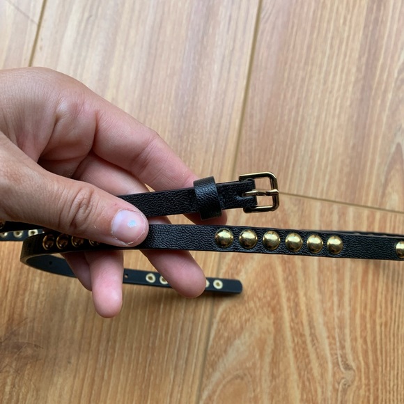 J Crew Black Skinny Belt - Picture 2 of 6